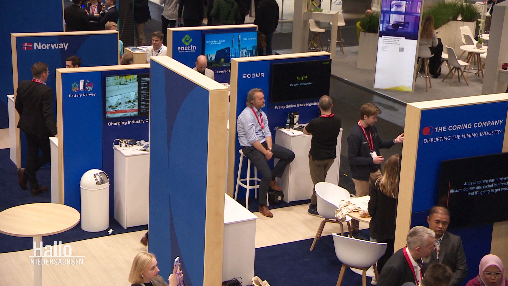 Szene von der Messe in Hannover. © Screenshot 