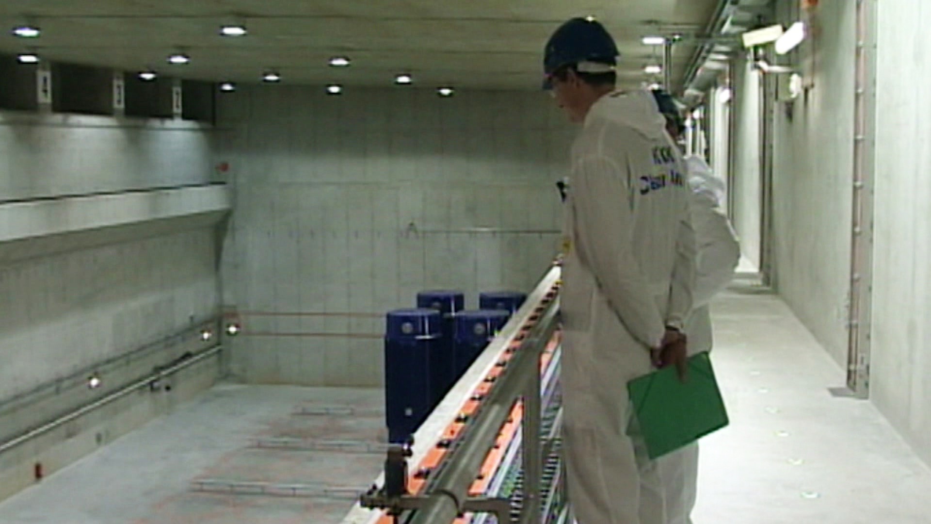 Das Innere des Atommüll-Zwischenlagers Krümmel/Geesthacht (Archiv). © Screenshot 