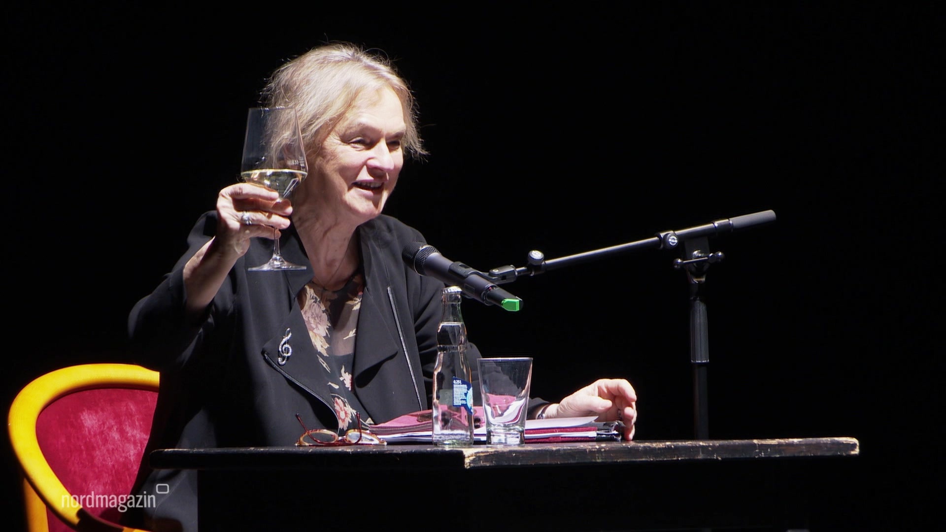 Elke Heidenreich zu Gast im Volkstheater Rostock. © Screenshot 