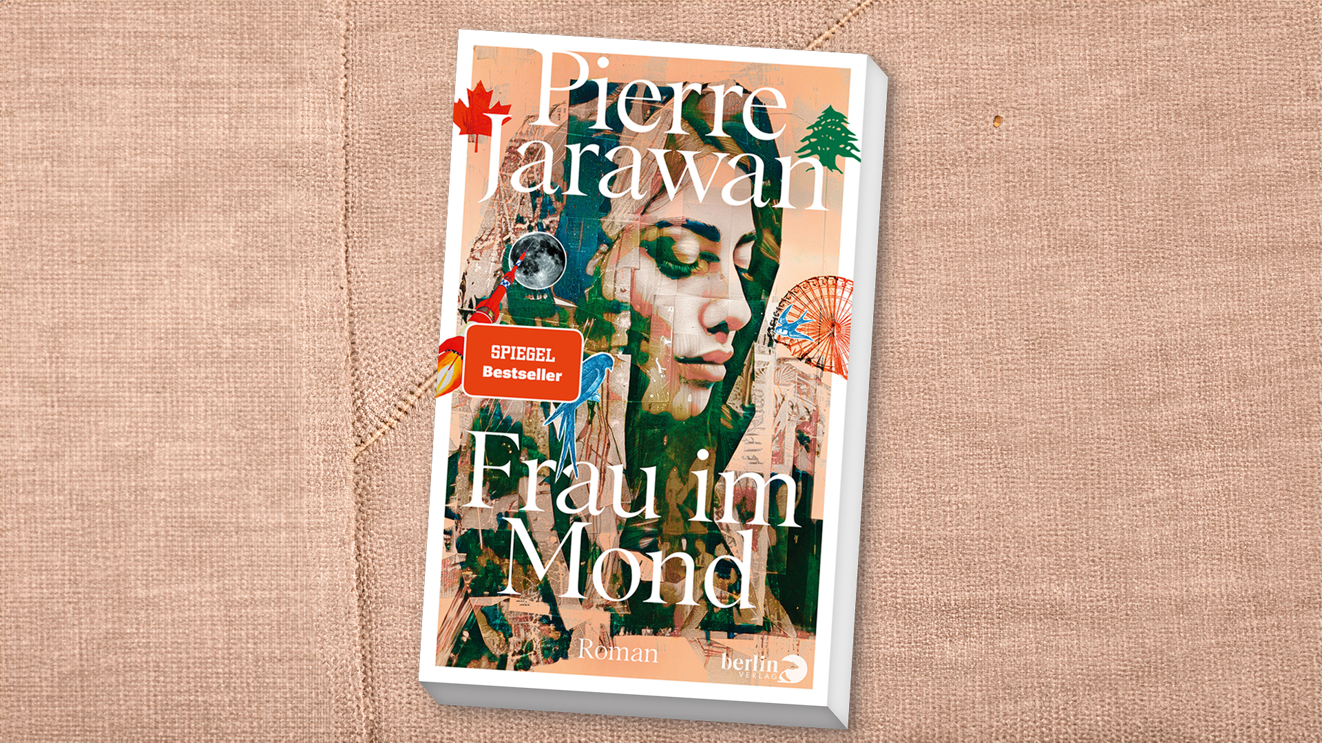 Cover des Buches Pierre Jarawan, "Frau im Mond“ © Piper 