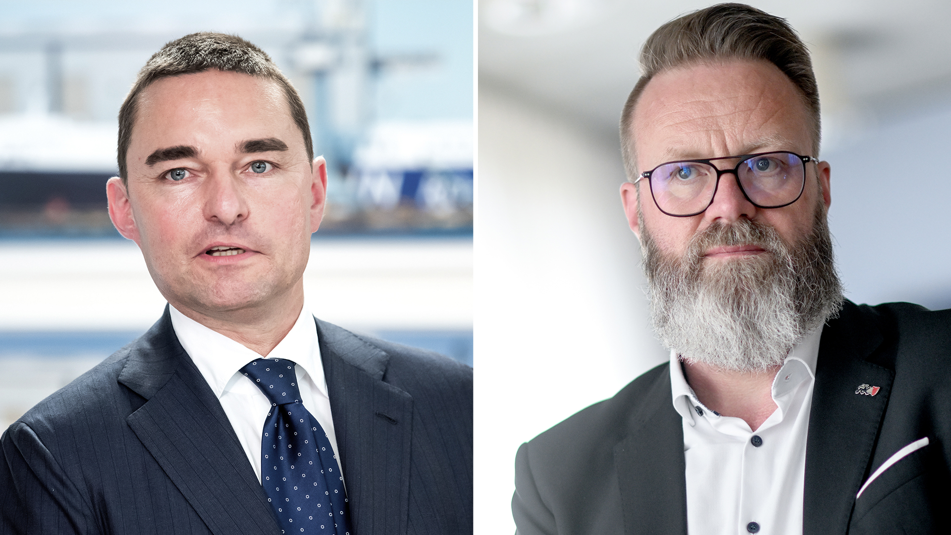 Zwei Portrait-Bilder nebeneinander: Links ist der Investor Lars Windhorst und rechts der Minister Claus Ruhe Madsen (CDU). © Daniel Bockwoldt/picture alliance; Britta Pedersen/picture alliance; Foto: Daniel Bockwoldt; Britta Pedersen